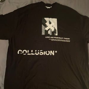 Graphic Tee, size S, “COLLUSION” tee shirt.